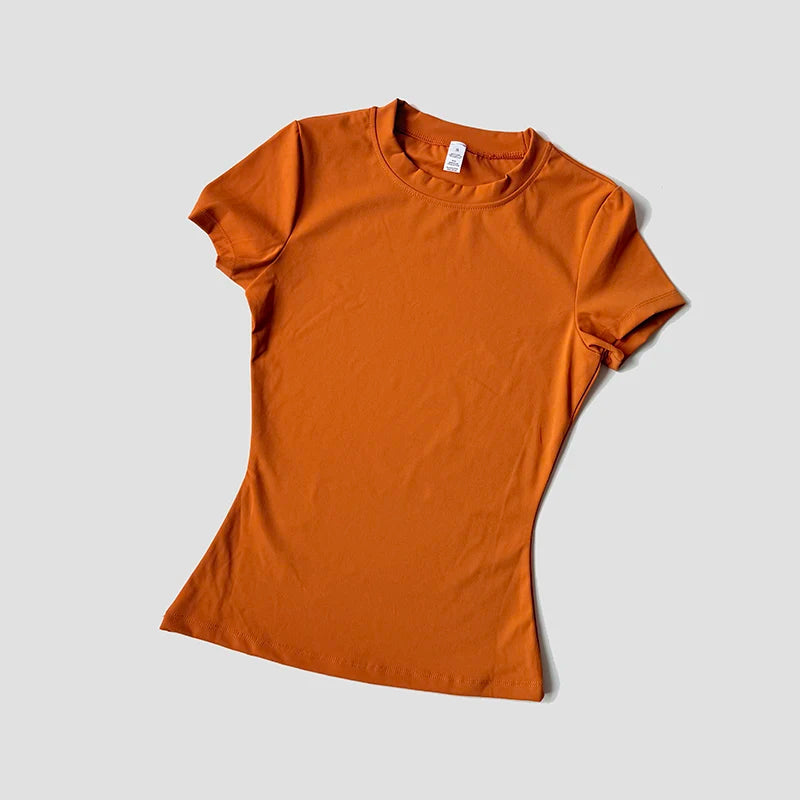 Women Yoga Top Seamless Sport T Shirts Fitness Clothes Short Sleeve Yoga Shirt Gym Top Running Active Wear Quick Pick Grocers
